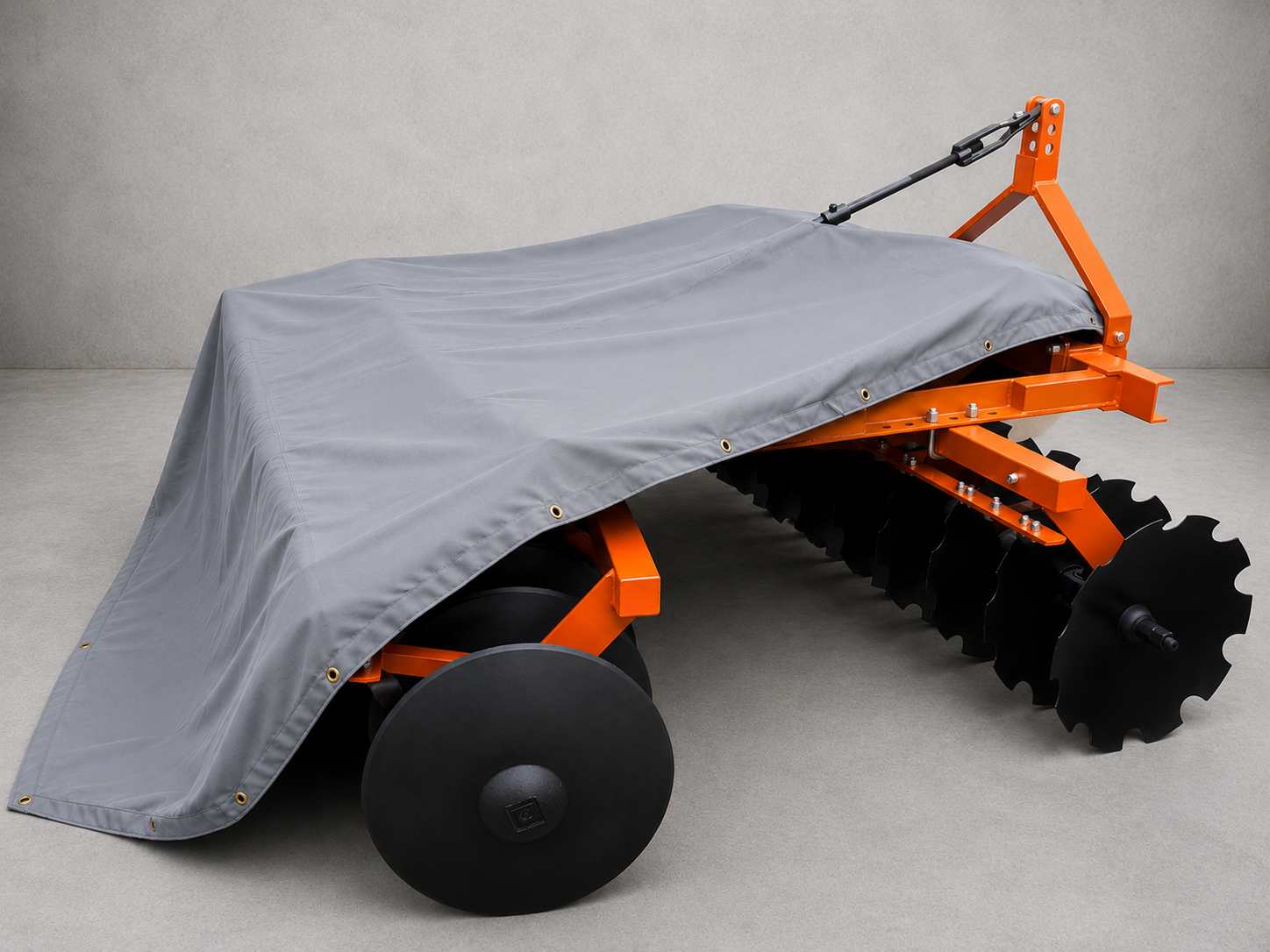 Custom Heavy-Duty Disc Harrow Protective Cover | Custom-Fit Agricultural Equipment Shield